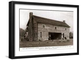 Log Building, Nashville, Indiana-null-Framed Art Print