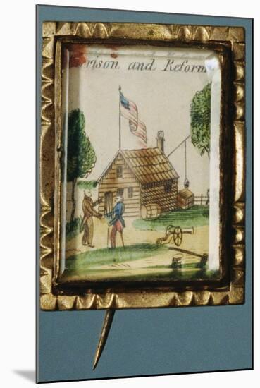 Log Cabin Brooch-David J. Frent-Mounted Photographic Print