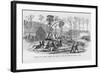 Log Cabin Chapel Where the Battle of Shiloh Began-Frank Leslie-Framed Art Print