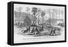 Log Cabin Chapel Where the Battle of Shiloh Began-Frank Leslie-Framed Stretched Canvas