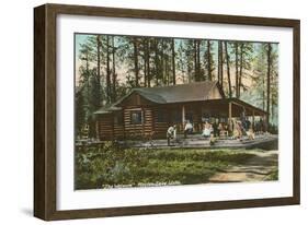 Log Cabin, Hayden Lake, Idaho-null-Framed Art Print