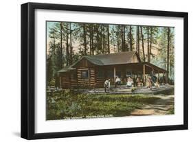 Log Cabin, Hayden Lake, Idaho-null-Framed Art Print