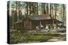 Log Cabin, Hayden Lake, Idaho-null-Stretched Canvas