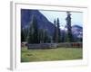 Log Cabin, Horse and Corral, Banff National Park, Alberta, Canada-Janis Miglavs-Framed Photographic Print