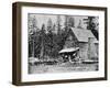 Log Cabin in Woods Used as Hotel-null-Framed Photographic Print