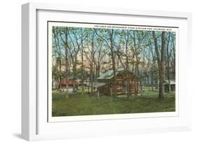 Log Cabin, Kalamazoo, Michigan-null-Framed Art Print