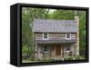 Log Cabin, New Castle, Virginia, USA-Charles Gurche-Framed Stretched Canvas