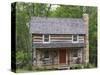 Log Cabin, New Castle, Virginia, USA-Charles Gurche-Stretched Canvas