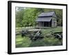 Log Cabin of John Oliver, Built in the 1820s, Great Smokey Mountains National Park, Tennessee-null-Framed Photographic Print