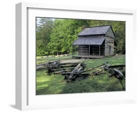 Log Cabin of John Oliver, Built in the 1820s, Great Smokey Mountains National Park, Tennessee-null-Framed Photographic Print