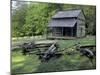 Log Cabin of John Oliver, Built in the 1820s, Great Smokey Mountains National Park, Tennessee-null-Mounted Photographic Print