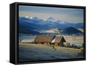 Log Cabin, Philipsburg, Granite County, Rocky Mountains, Montana, USA-Robert Francis-Framed Stretched Canvas