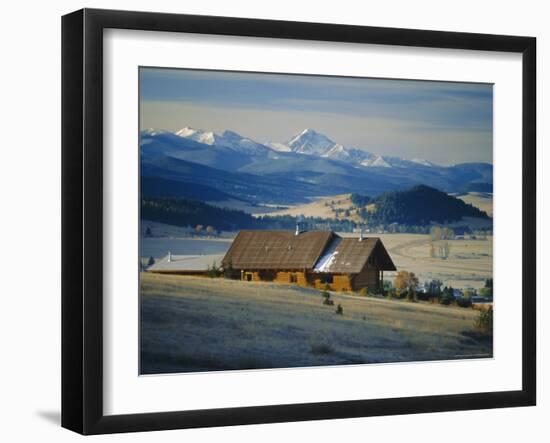 Log Cabin, Philipsburg, Granite County, Rocky Mountains, Montana, USA-Robert Francis-Framed Photographic Print