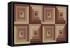 Log Cabin Reds-Jean Plout-Framed Stretched Canvas
