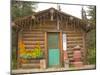 Log Cabin with Thermometer, Homer, Alaska, USA-Ellen Clark-Mounted Photographic Print