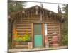 Log Cabin with Thermometer, Homer, Alaska, USA-Ellen Clark-Mounted Photographic Print