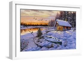 Log Cabin-The Macneil Studio-Framed Giclee Print