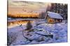 Log Cabin-The Macneil Studio-Stretched Canvas