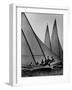 Log Canoe Sailboats Racing on the Chesapeake Bay-null-Framed Photographic Print