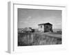 Log House Caulked with Mud-null-Framed Photographic Print