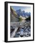 Log Jam on Moraine Lake, Banff National Park, UNESCO World Heritage Site, Alberta, Rocky Mountains,-Martin Child-Framed Photographic Print