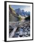 Log Jam on Moraine Lake, Banff National Park, UNESCO World Heritage Site, Alberta, Rocky Mountains,-Martin Child-Framed Photographic Print