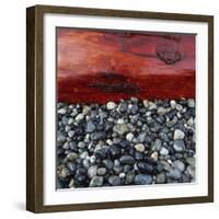 Log on Pebbles-Micha Pawlitzki-Framed Photographic Print