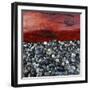 Log on Pebbles-Micha Pawlitzki-Framed Photographic Print