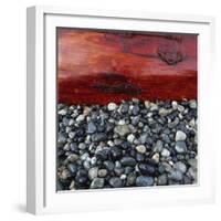 Log on Pebbles-Micha Pawlitzki-Framed Photographic Print