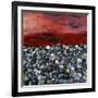 Log on Pebbles-Micha Pawlitzki-Framed Photographic Print