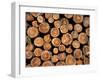 Log Pile, Val D'Herens, Valais, Switzerland, Europe-Angelo Cavalli-Framed Photographic Print