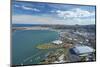 Logan Park, Forsyth Barr Stadium, and Otago Harbor, Dunedin, South Island, New Zealand, aerial-David Wall-Mounted Photographic Print