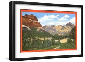 Logan Pass, Glacier National Park, Montana-null-Framed Art Print