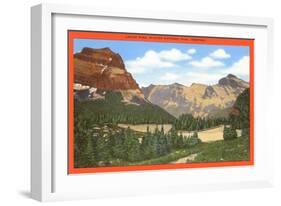 Logan Pass, Glacier National Park, Montana-null-Framed Art Print