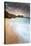 Logan Rock and Pedn Vounder Beach Sunset-null-Stretched Canvas