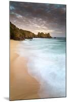 Logan Rock and Pedn Vounder Beach Sunset-null-Mounted Photographic Print