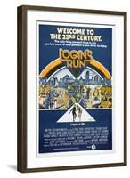 LOGAN'S RUN, Australian Poster, bottom from left: Michael York, Jenny Agutter, 1976-null-Framed Art Print