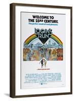 LOGAN'S RUN, US poster, bottom from left: Michael York, Jenny Agutter, 1976-null-Framed Art Print