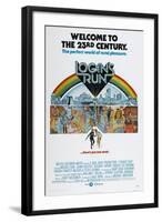 LOGAN'S RUN, US poster, bottom from left: Michael York, Jenny Agutter, 1976-null-Framed Art Print