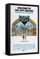 LOGAN'S RUN, US poster, bottom from left: Michael York, Jenny Agutter, 1976-null-Framed Stretched Canvas