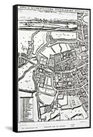 Loggan's Map of Oxford, Eastern Sheet, from 'Oxonia Illustrated', published 1675-David Loggan-Framed Stretched Canvas