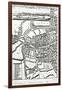 Loggan's Map of Oxford, Eastern Sheet, from 'Oxonia Illustrated', published 1675-David Loggan-Framed Giclee Print