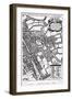 Loggan's Map of Oxford, Western Sheet, from 'Oxonia Illustrated', published 1675-David Loggan-Framed Giclee Print