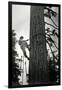 Logger Climbing Tree, ca. 1947-K.S. Brown-Framed Giclee Print