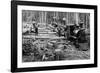 Loggers and Logging Locomotive-null-Framed Photographic Print