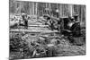 Loggers and Logging Locomotive-null-Mounted Photographic Print