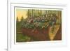 Loggers on Felled Tree, Washington-null-Framed Premium Giclee Print