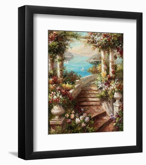 Loggia Fiori-Axiano-Framed Art Print