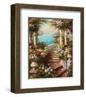 Loggia Fiori-Axiano-Framed Art Print