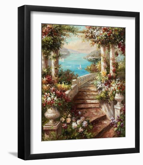 Loggia Fiori-Axiano-Framed Art Print